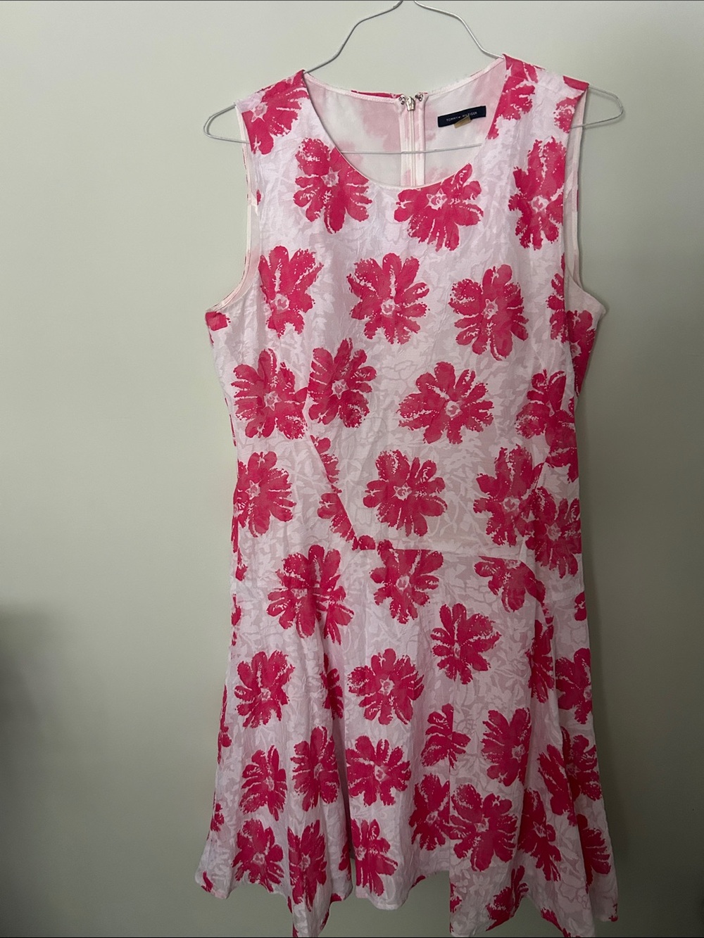 Tommy Hilfiger White and Pink Floral Dress